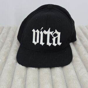 Black Embroidered Cap